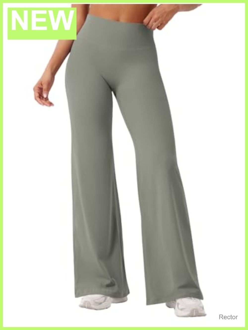 Straight Leg High Rise Workout Leggings No Front Seam Yoga Gym Pants